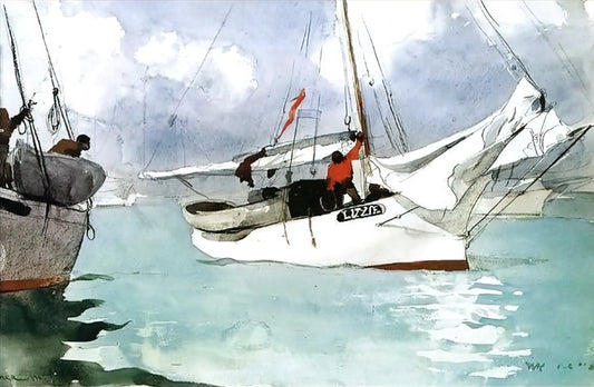 Homer Winslow Art: The American Realist Who Captured the Soul of a Nation - FISHING BOATS KEY WEST by Winslow Homer