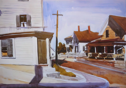 Hopper Sunday Morning: The Quiet Drama of American Solitude - Street Corner by Edward Hopper