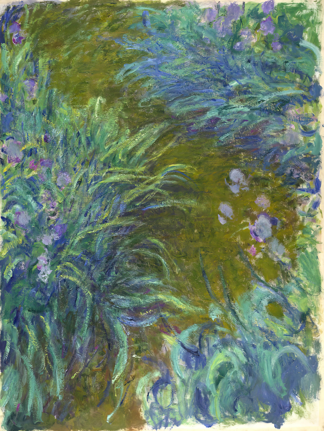 Impression Sunrise Poster: The Revolutionary Artwork That Defined a Movement - Path through the Irises 02 by claude monet