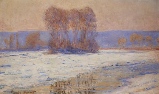 Impressionism Monet: The Revolutionary Vision of Light and Color - The Seine at Bennecourt, Winter by claude monet
