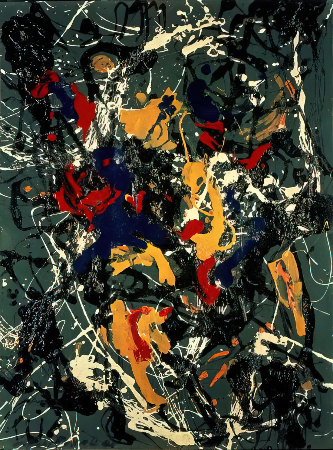 Jackson Pollock Line Art: The Drip Technique and Its Revolutionary Impact - NUMBER 3 1948 by Jackson Pollock