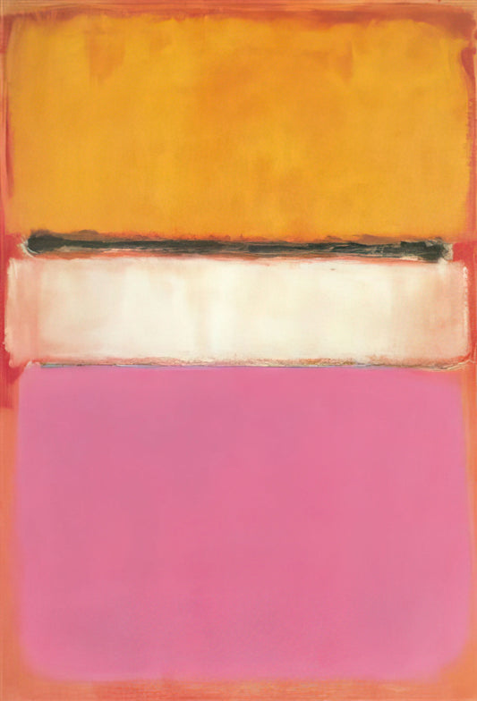 Jackson Pollock and Mark Rothko: Titans of Abstract Expressionism - White Center Yellow, Pink and Lavender on Rose - 1950 by Mark Rothko