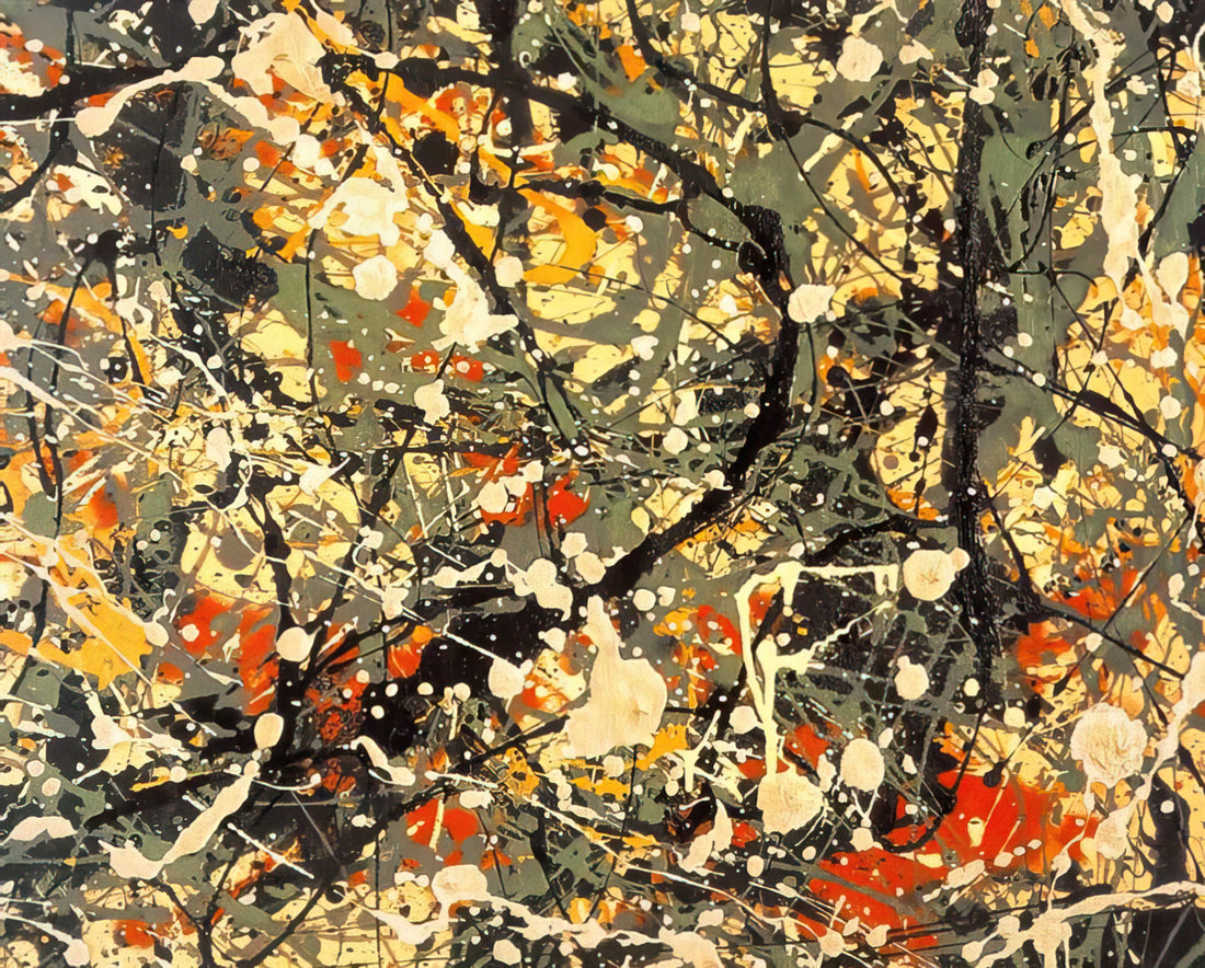 Jackson Pollock: The Revolutionary Force Behind Abstract Expressionism - NUMBER 8 DETAIL by Jackson Pollock