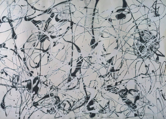 Jackson Pollock's Glass Painting: A Revolutionary Intersection of Art and Material - NUMBER 23 by Jackson Pollock