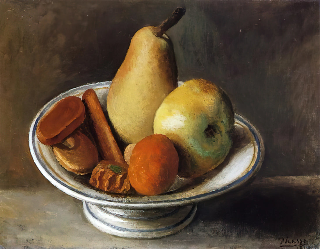 Jacqueline Pablo Picasso: The Muse Who Transformed a Master's Final Decades - Fruit Bowl with Fruit - 1918 by Pablo Picasso