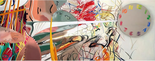 James Rosenquist Acrylic Print: A Collector's Guide to Pop Art Masterpieces - Time Stops the Face Continues by James Rosenquist