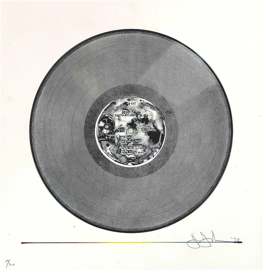 Jasper Johns Art Prints: A Collector's Guide to the Master of Neo-Dada - SCOTT FAGAN RECORD 1970 by Jasper Johns