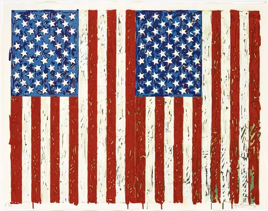 Jasper Johns Famous Paintings: A Curator's Guide to the Master of Symbols - FLAGS I ULAE 128 by Jasper Johns