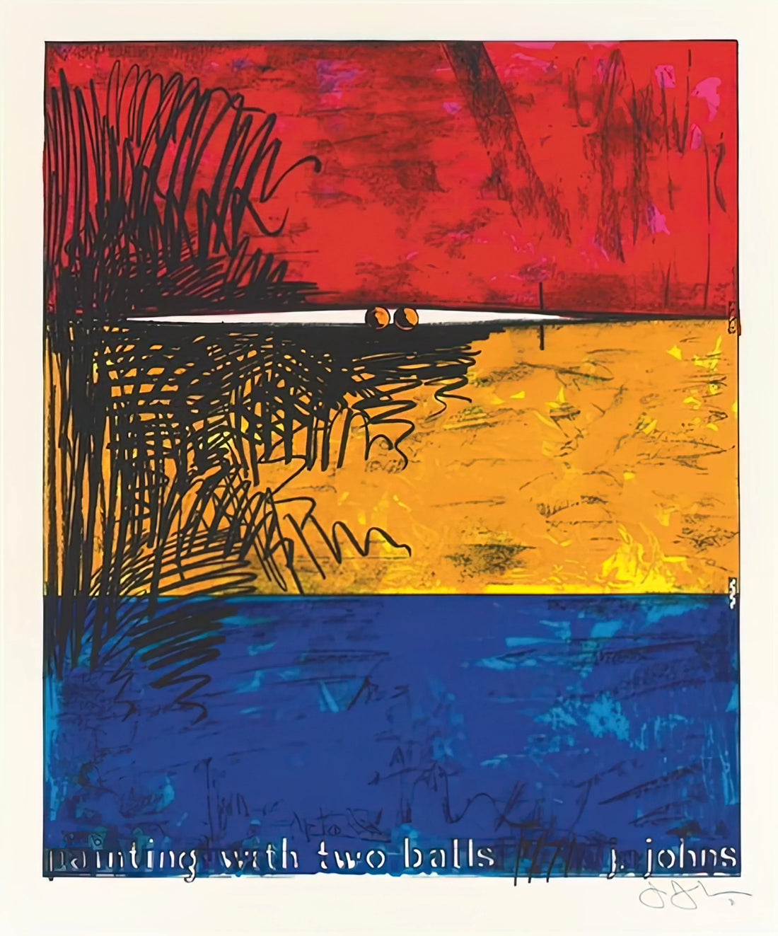 Jasper Johns Lithograph: A Collector's Guide to the Artist's Printmaking Legacy - PAINTING WITH TWO BALLS ULAE 87 by Jasper Johns