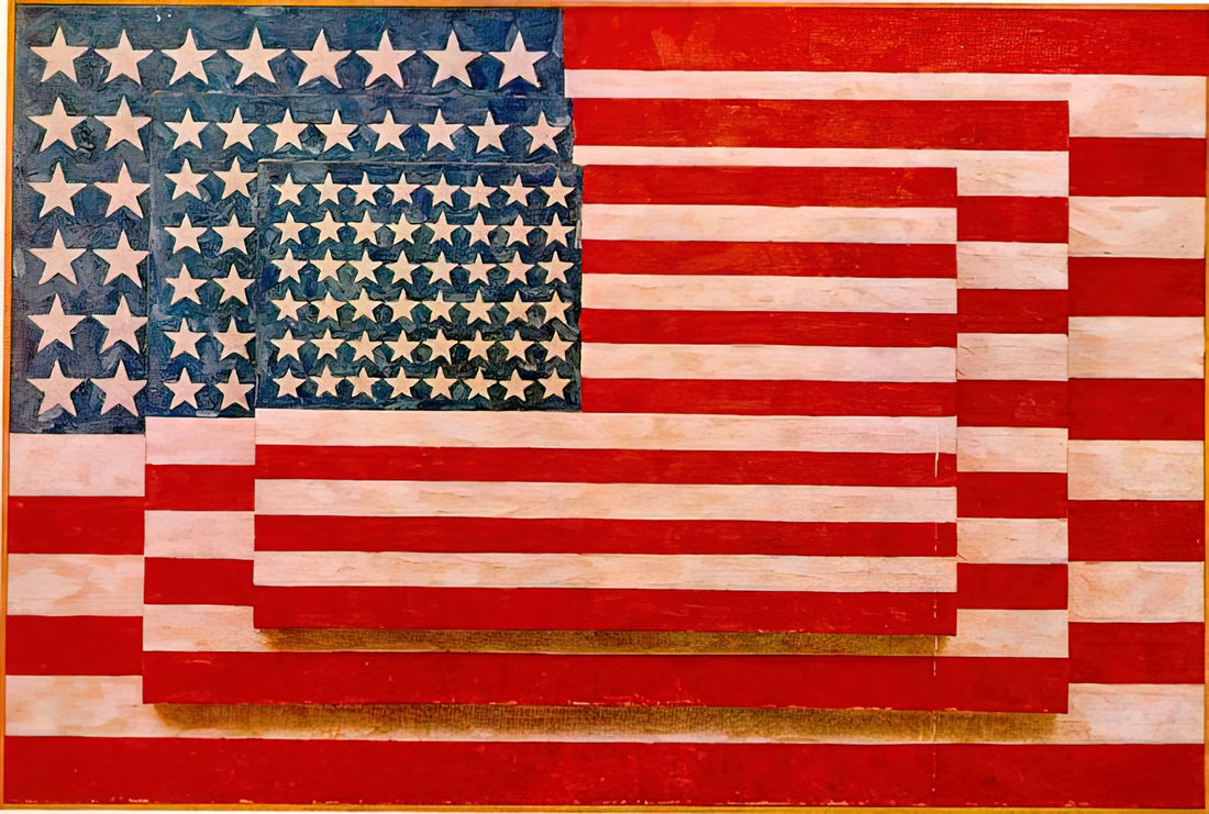 Jasper Johns Signed Poster: A Collector's Guide to Authenticity, Value & Investment - THREE FLAGS 1958 by Jasper Johns