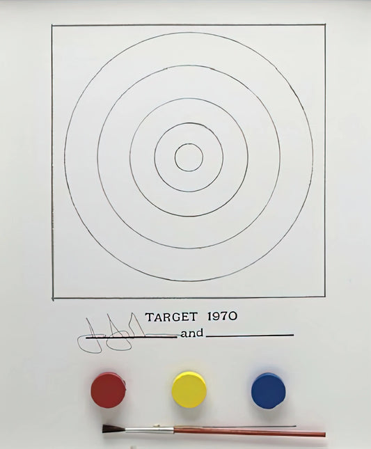 Jasper Johns Three Flags Print: A Seminal Work of American Art History - TARGET ULAE 89 by Jasper Johns