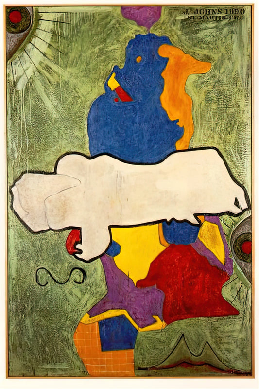 Jasper Johns' Most Famous Painting: A Curator's Guide to the Artist's Iconic Works - GREEN ANGEL by Jasper Johns
