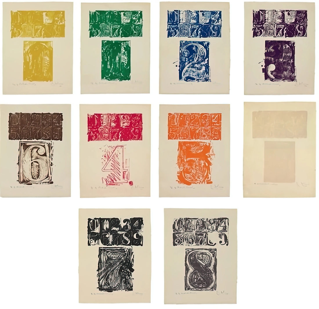 Jasper Johns: The Artist Who Redefined American Art After Picasso - 0 9 ULAE 19 1963 by Jasper Johns