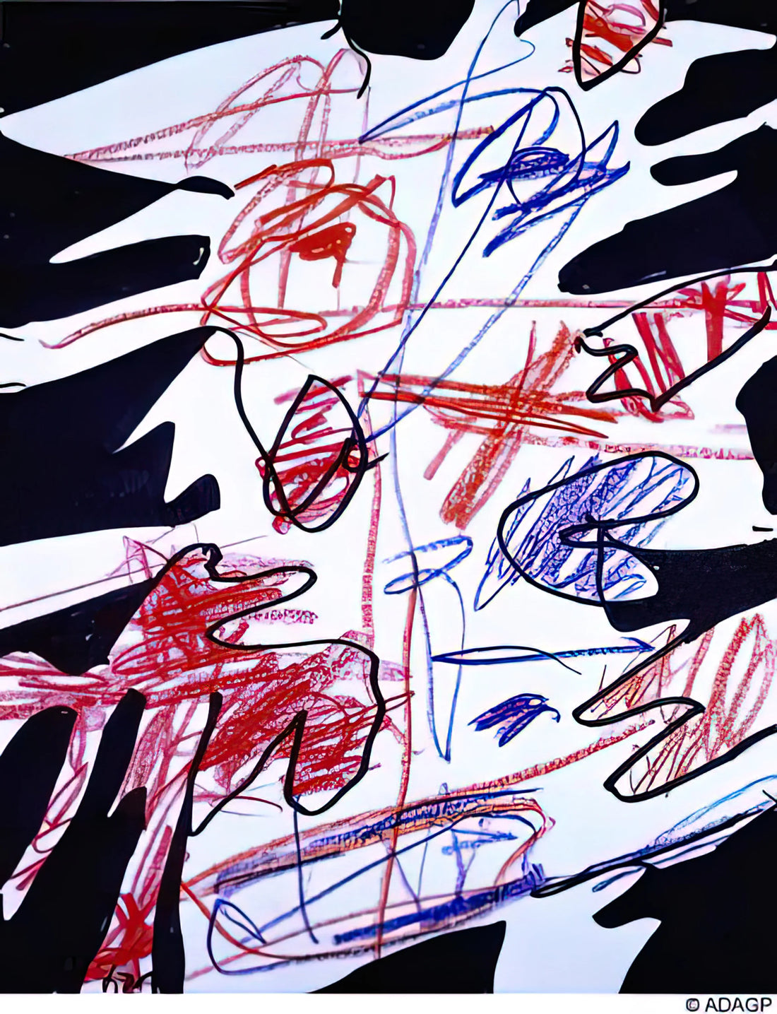 Jean Dubuffet Canvas: The Raw Power of Art Brut and Its Lasting Legacy - ACTIVATION XLVII by Jean Dubuffet