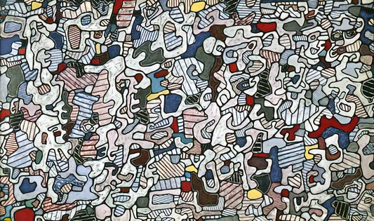 Jean Dubuffet Paintings for Sale: A Collector's Guide to Art Brut Masterpieces - L HOURLOUPE 1966 by Jean Dubuffet