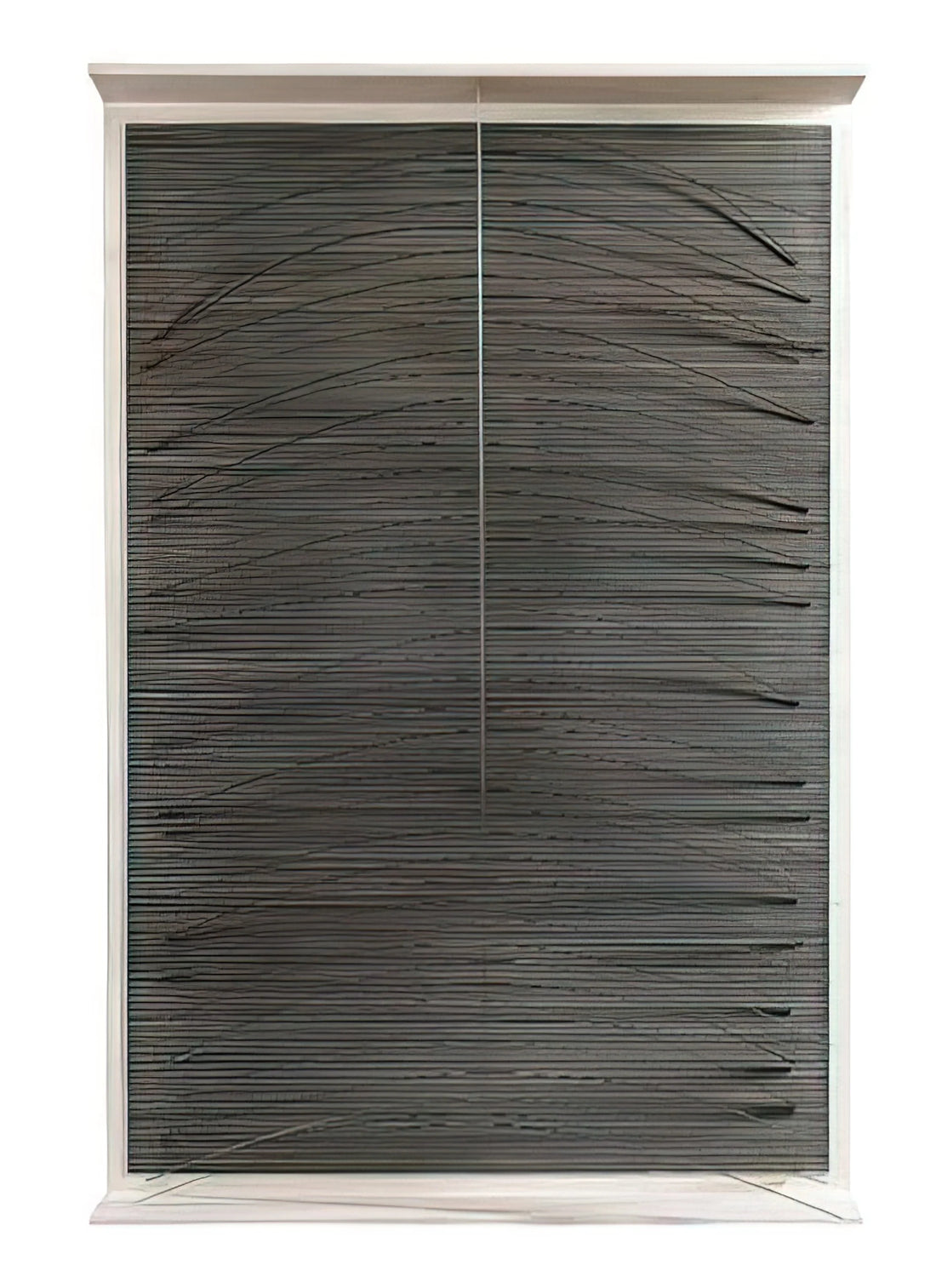 Jesús Rafael Soto Framed Canvas Print: A Kinetic Masterpiece for Your Collection - LA COURVE BLEUE 1965 by Jesus Rafael Soto