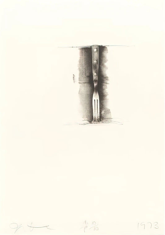 Jim Dine Lithograph: Exploring the Artist's Iconic Printmaking Legacy - UNTITLED FROM TEN WINTER TOOLS 1973 8 by Jim Dine