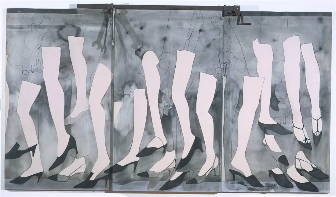 Jim Dine Monoprints: The Artist's Intimate Dialogue with Printmaking - WALKING DREAM WITH A FOUR FOOT CLAMP 1965 by Jim Dine