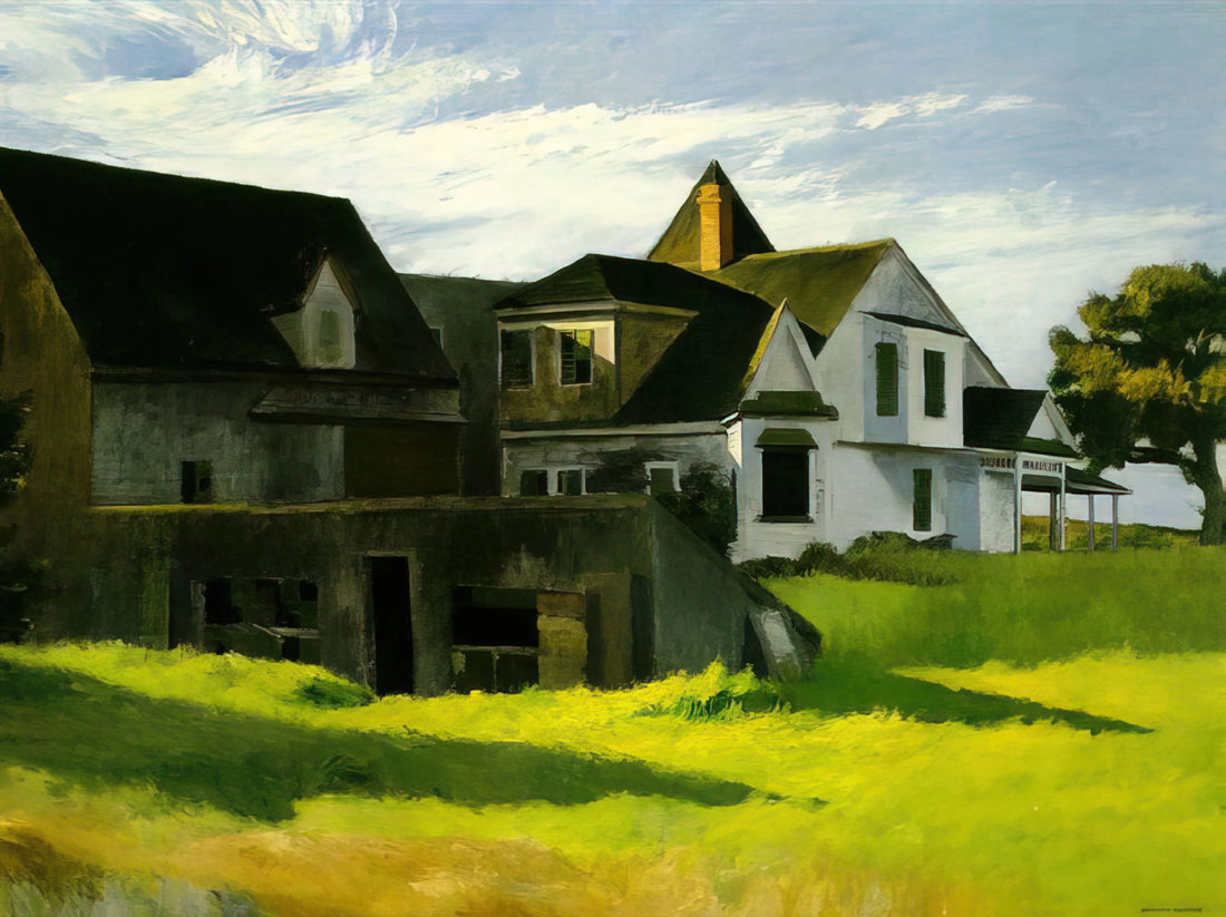 Jo Nivison Hopper: The Artist Behind Edward Hopper's Most Iconic Paintings - Cape Cod Afternoon by Edward Hopper