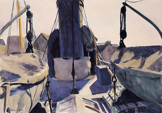 Jo and Edward Hopper: The Unseen Partnership That Shaped American Art - Funnel of Trawler by Edward Hopper