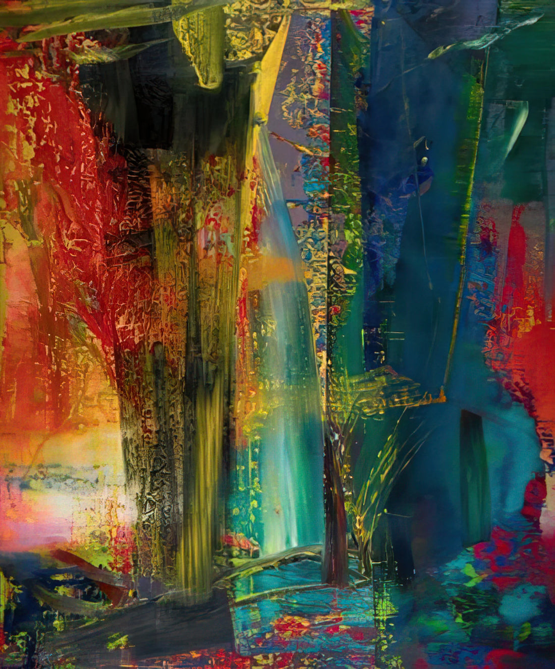 Joe Hage and Gerhard Richter: The Collector's Journey Through Abstract Mastery - ABSTRACT PAINTING 599 1986 by Gerhard Richter
