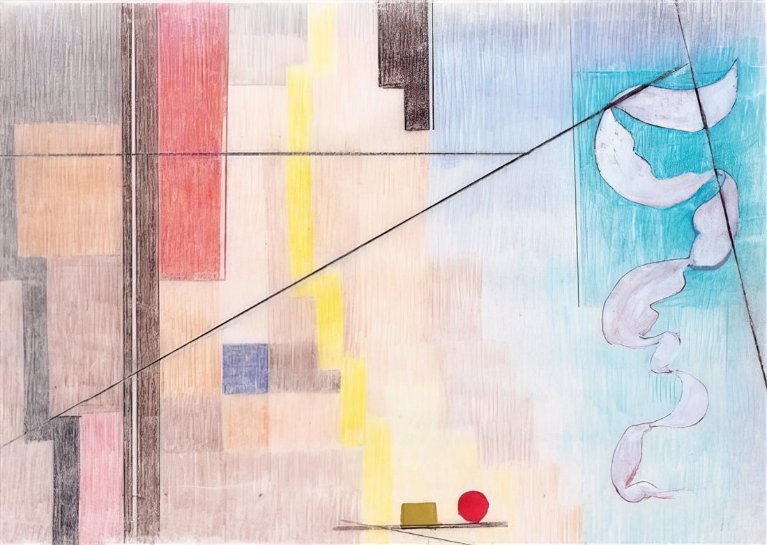 Johannes Itten Reproduction: The Art of Color Theory and Bauhaus Legacy in Modern Prints - Die Kontraste - Abstract Art by Johannes Itten