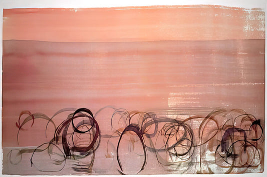 John Cage 1912-1992: The Revolutionary Composer Who Redefined Art, Silence, and Chance - New River Watercolor, Series IV, #4 - 1988 by John Cage