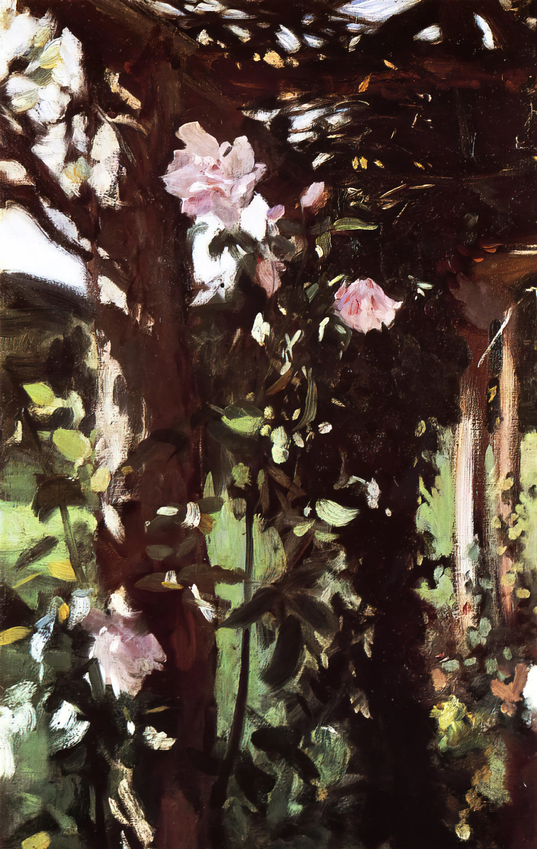 John Singer Sargent at the Metropolitan Museum of Art: A Collector's Guide to His Masterpieces - A Rose Trellis Roses at Oxfordshire by John Singer Sargent