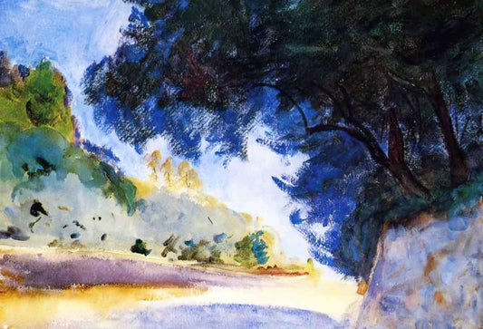 John Singer Sargent: The Master Portrait Artist Who Defined Gilded Age Elegance - Landscape, Olive Trees, Corfu by John Singer Sargent