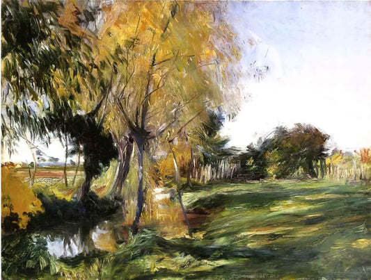 John Singer Sargent's Lady: A Masterpiece of Portraiture and Psychological Insight - Landscape at Broadway by John Singer Sargent