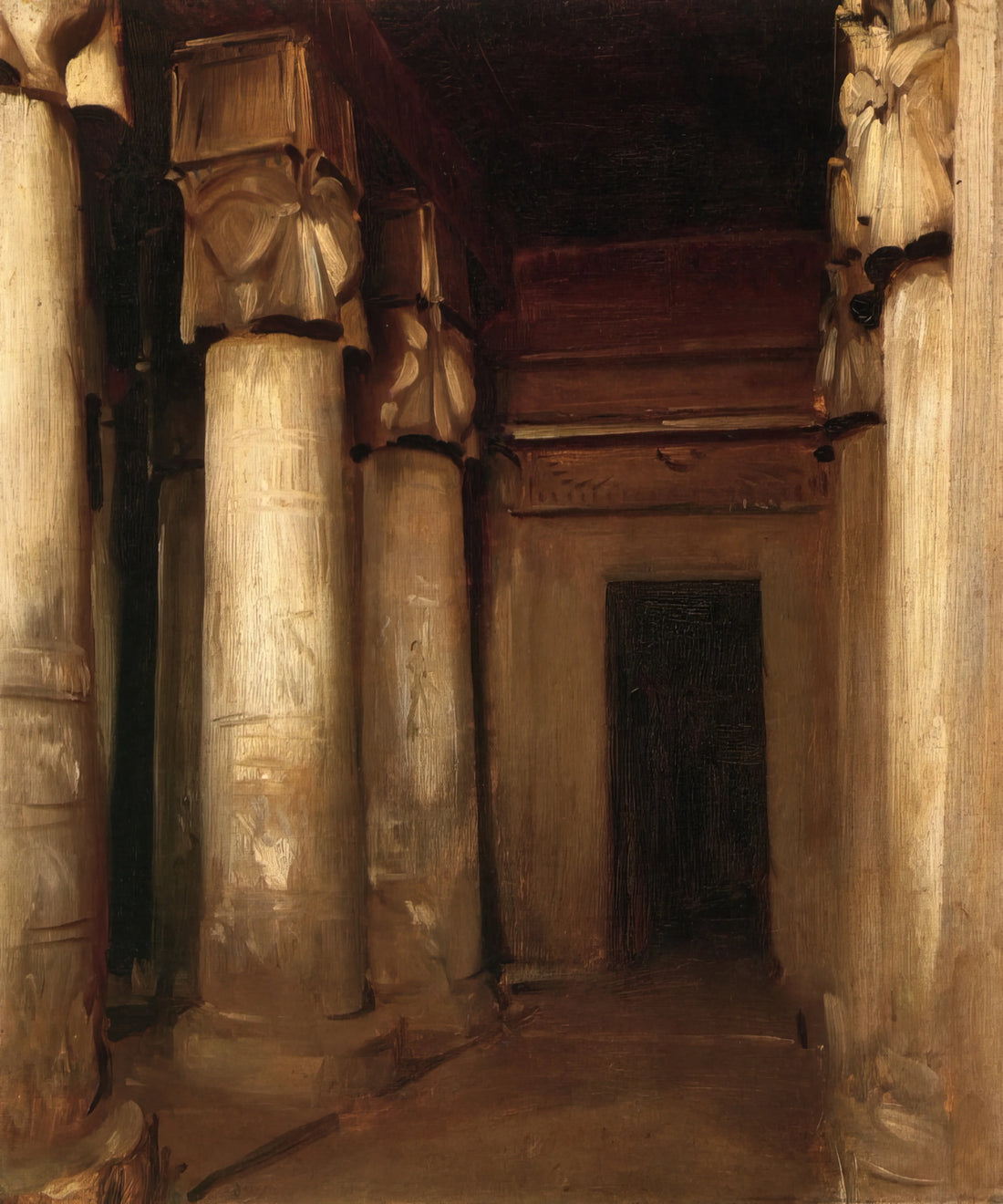 John Singer Sargent's Most Famous Work: A Curator's Guide to His Iconic Masterpieces - Temple of Denderah by John Singer Sargent