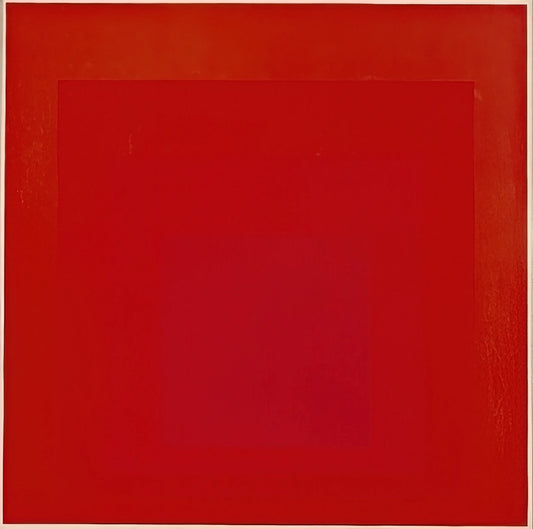 Josef Albers Plakat: The Intersection of Bauhaus Theory and Graphic Art - HOMAGE TO THE SQUARE BROAD CALL 1967 by Josef Albers