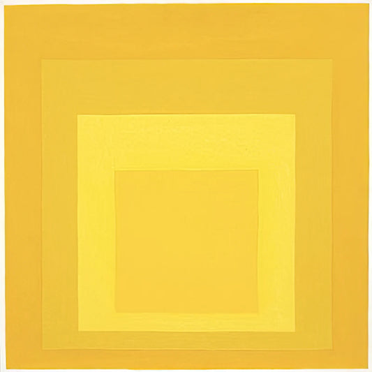 Josef Albers Screen Prints: A Masterclass in Color Theory and Modernist Precision - HOMAGE TO THE SQUARE 1964 by Josef Albers
