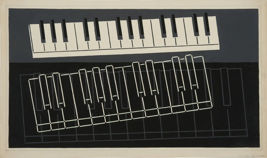 Josef Albers Sculpture: Exploring the Bauhaus Master's Three-Dimensional Vision - PIANO KEYS 1932 by Josef Albers