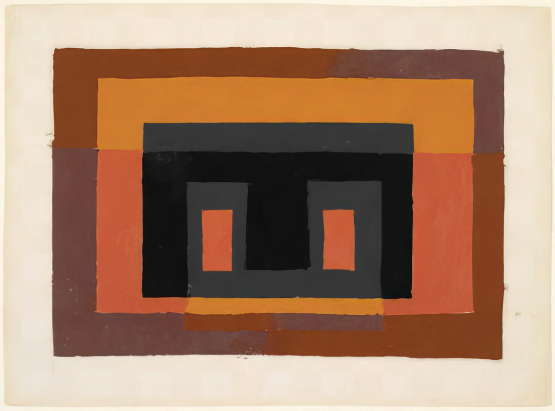 Josef Albers: Bauhaus Art and the Enduring Legacy of Color Theory - STUDY FOR VARIANT 1947 by Josef Albers