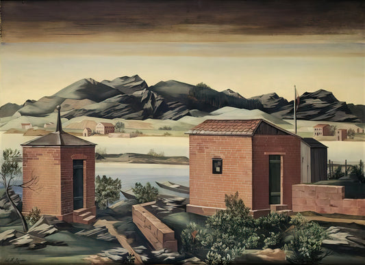 Julius Bissier: The Spiritual Abstractionist Who Bridged East and West - Imbarcadero a Zurigo - 1927 by Julius Bissier
