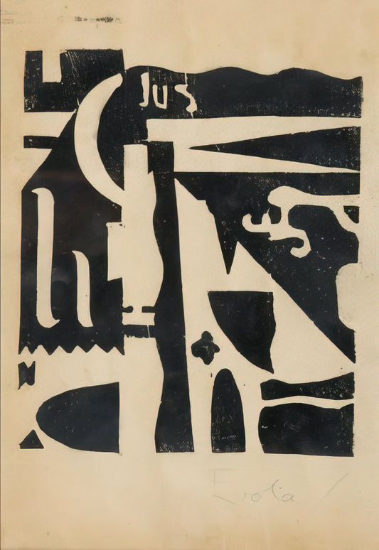 Julius Evola: Men Among the Ruins - The Artist, Philosopher, and His Enduring Legacy - Xilografia - 1919 by Julius Evola
