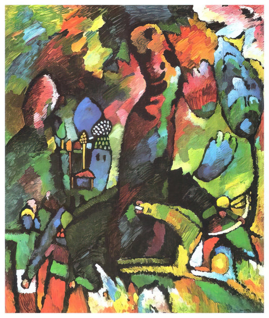 Kandinsky Framed Prints: The Ultimate Guide to Owning Abstract Expressionism - PICTURE WITH ARCHER 1909 by Wassily Kandinsky