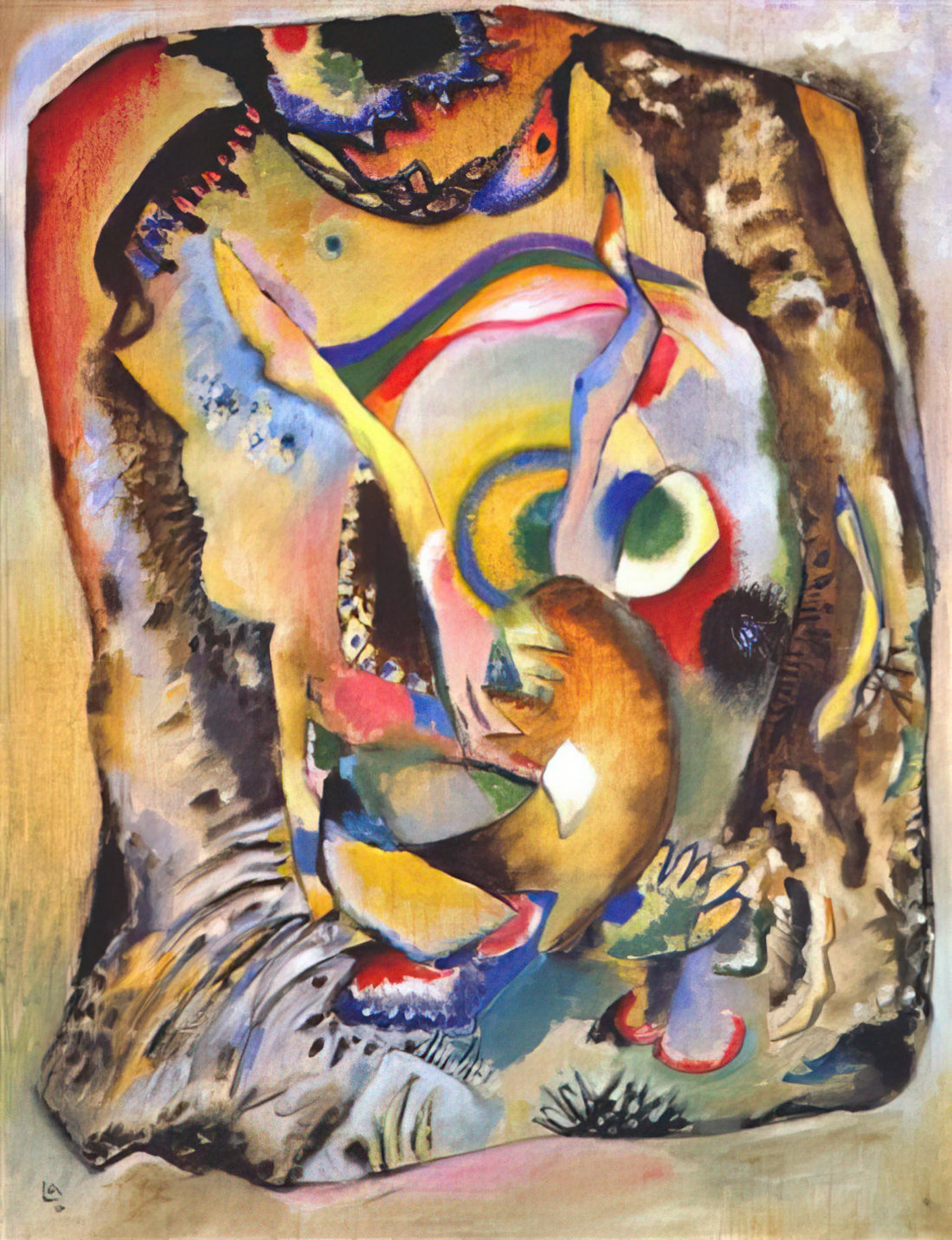 Kandinsky Lithograph: The Revolutionary Printmaking of a Modern Master - PAINTING ON LIGHT GROUND 1916 by Wassily Kandinsky