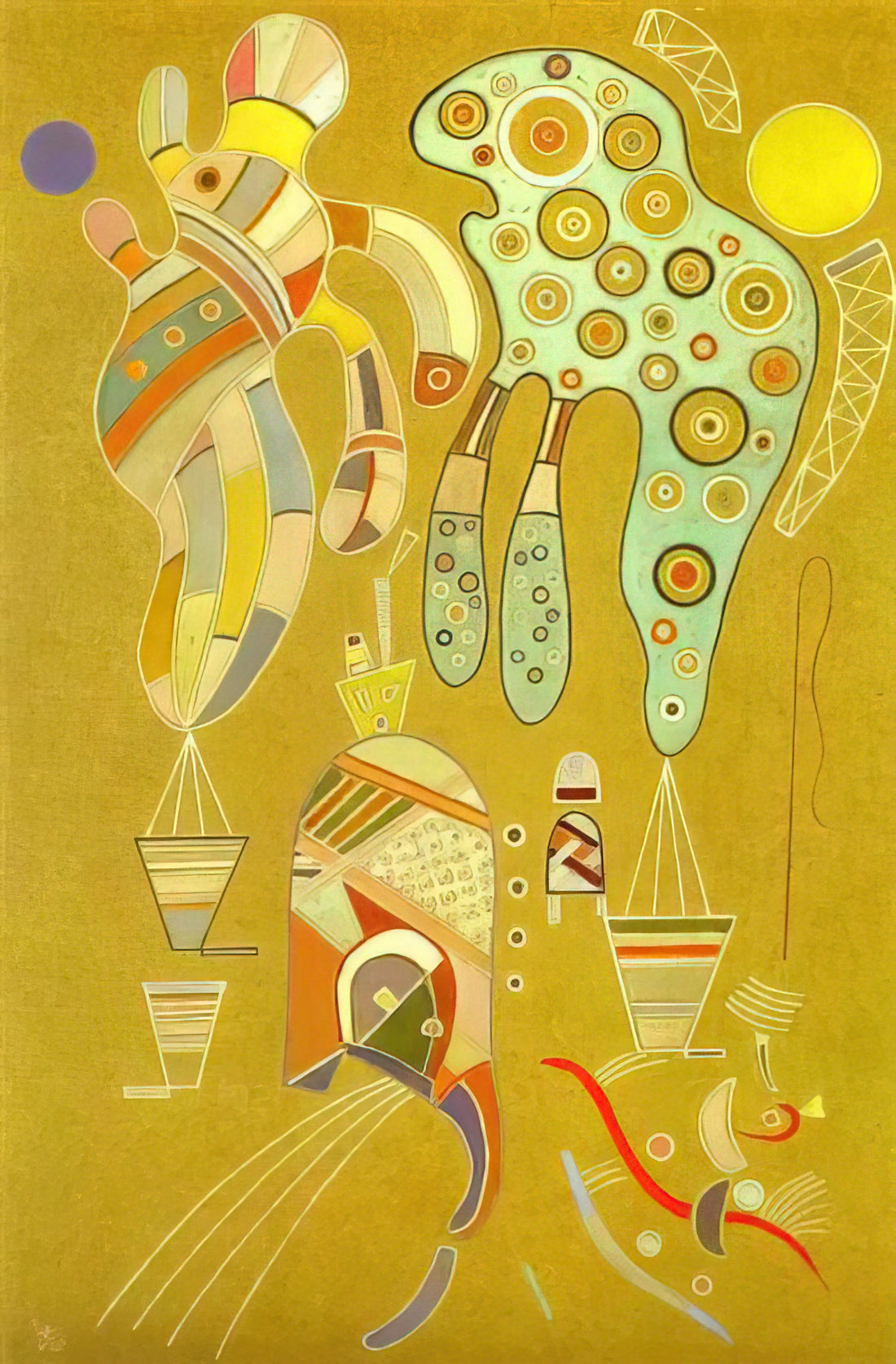 Kandinsky Lyrical: The Abstract Master's Poetic Revolution in Modern Art - UNTITLED 1941 by Wassily Kandinsky