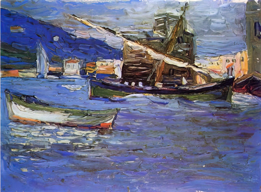 Kandinsky Poster: A Journey into Abstract Expressionism and Modern Decor - RAPALLO GRAUER DAY 1905 by Wassily Kandinsky