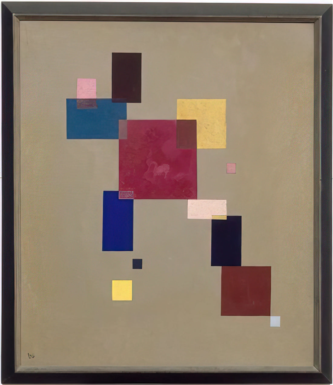 Kandinsky Signed Prints: Authenticity, Value, and Collector's Guide - THREE RECTANGLES 1930 by Wassily Kandinsky