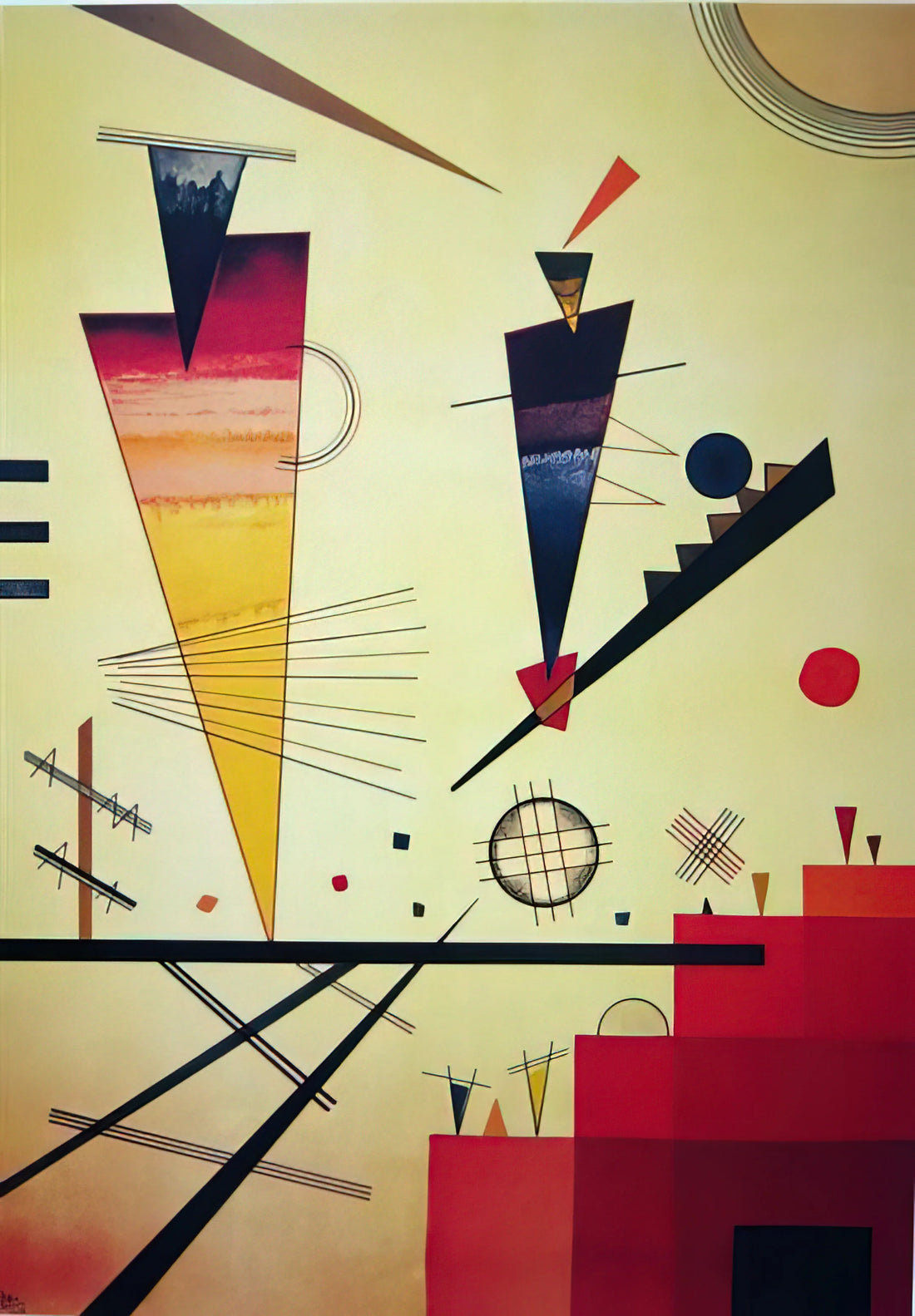 Kandinsky Type of Art: Understanding the Pioneer of Abstract Expressionism - MERRY STRUCTURE 1926 by Wassily Kandinsky