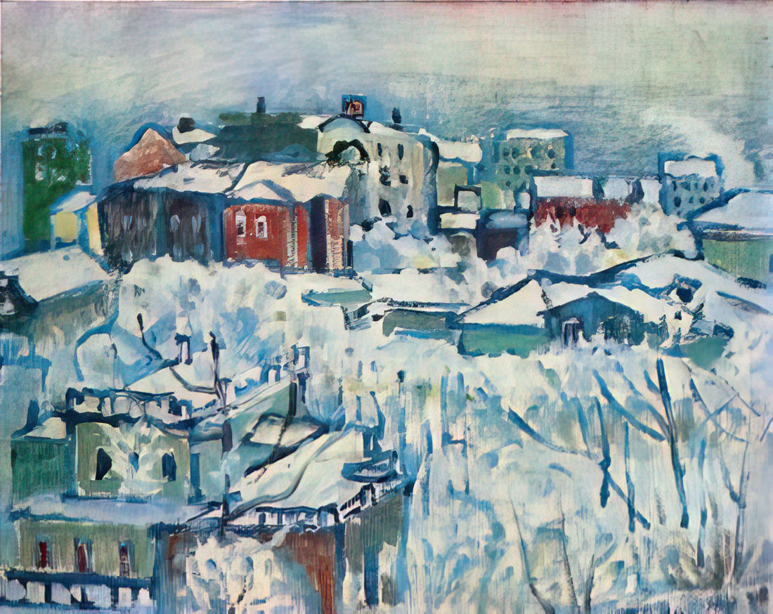 Kandinsky and Paul Klee: The Pioneering Friendship That Shaped Abstract Art - MOSCOW SMOLENSKY BOULEVARD STUDY 1916 by Wassily Kandinsky