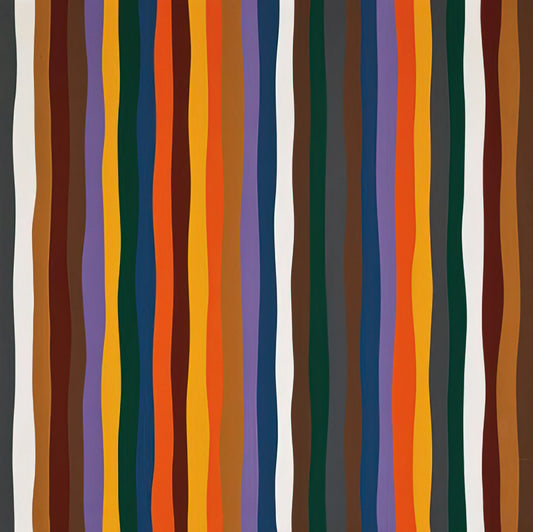 Karl Benjamin Brushed Aluminum Print: The Geometric Master's Metallic Legacy - #20 - 1977 by Karl Benjamin