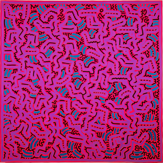 Keith Haring Annie Leibovitz Poster: A Cultural Collision of Street Art and Photography - UNTITLED 1984 by Keith Haring