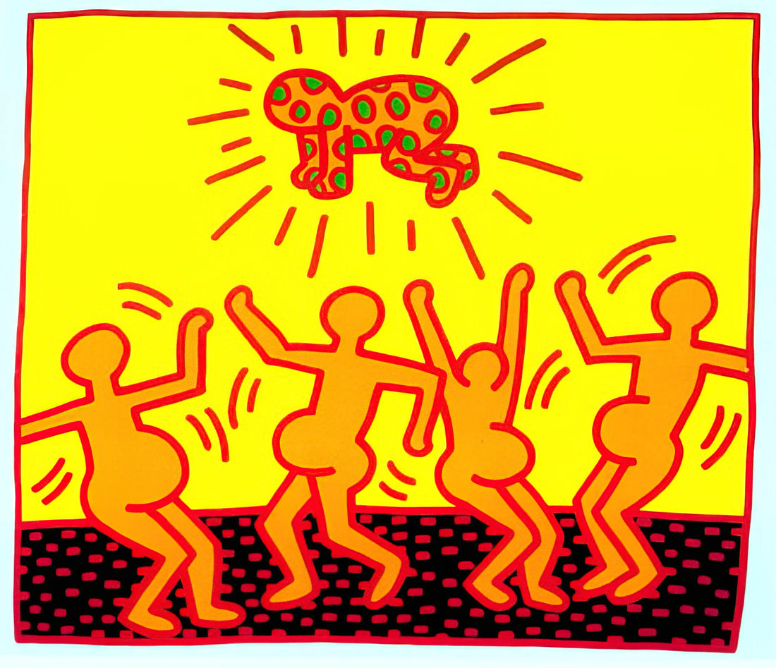 Keith Haring Large Print: A Collector's Guide to Iconic Pop Art at Scale - UNTITLED 1983 1 by Keith Haring