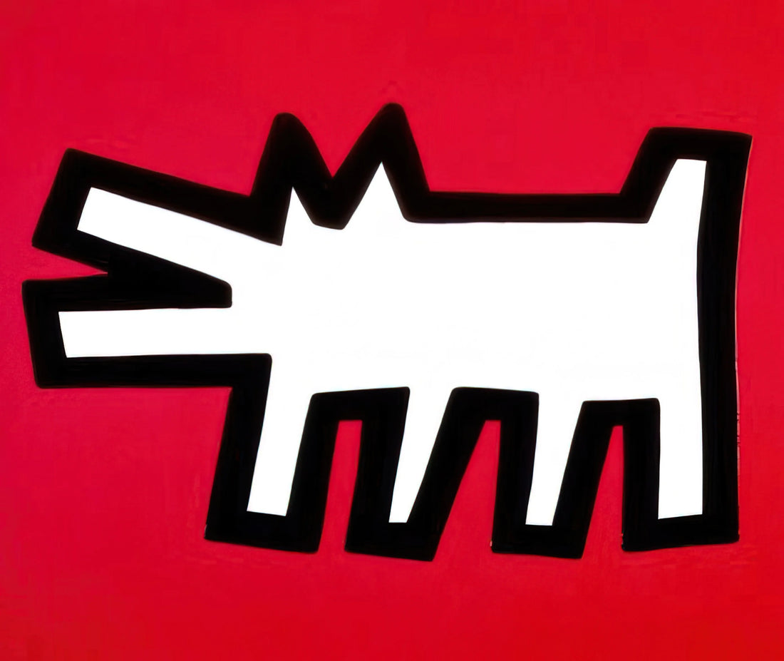 Keith Haring Love Print: The Iconic Symbol of Joy, Activism, and Artistic Legacy - BARKING DOG 1990 by Keith Haring