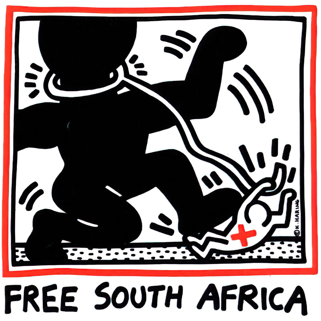 Keith Haring Poster Original: A Guide to Collecting Authentic Prints - FREE SOUTH AFRICA 1985 by Keith Haring