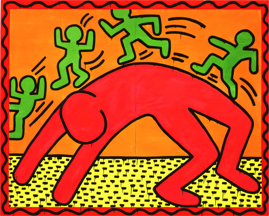 Keith Haring Posters: The Enduring Legacy of Pop Art Activism in Print - UNTITLED 1982 2 by Keith Haring